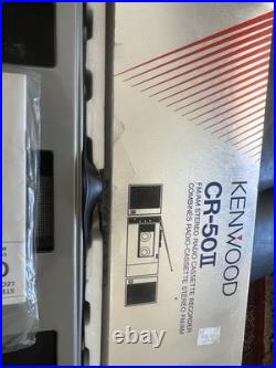 VINTAGE 1984 Very RARE KENWOOD CR-50 II AMFM STEREO CASSETTE RECORDER BOOM BOX