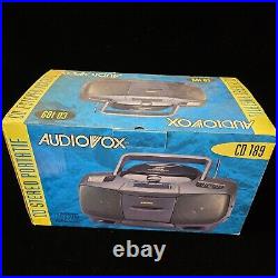 VINTAGE AUDIOVOX CD-198 Portable AM FM Stereo Cassette Recorder CD Player NEW