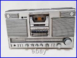 VINTAGE Akai Boombox AJ-490FS Stereo Radio Cassette Recorder