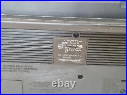 VINTAGE CROWN BOOMBOX CASSETTE RADIO RECORDER CSC 610s