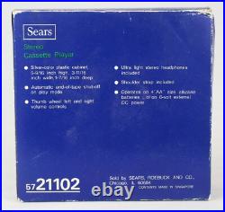 VINTAGE Circa 1980s Sears Portable Cassette Player