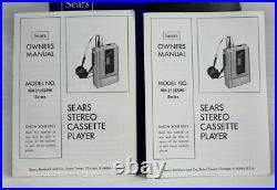 VINTAGE Circa 1980s Sears Portable Cassette Player