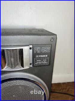 VINTAGE FISHER Boombox PH 492K Stereo Radio Cassette Recorder AM FM READ 2