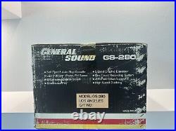 VINTAGE General Sound GS-280 BOOMBOX TV/Radio/Dual-Cassette Rec NEW OLD STOCK