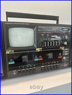 VINTAGE General Sound GS-280 BOOMBOX TV/Radio/Dual-Cassette Rec NEW OLD STOCK