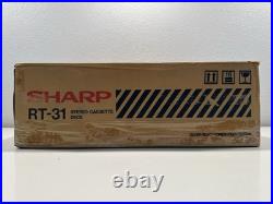 VINTAGE NEW Sharp RT-31 Stereo Cassette Deck Tape Player Recorder VINTAGE NEW Sharp RT-31 Stereo Cassette Deck Tape Player Recorder