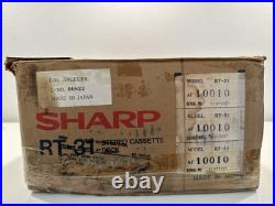 VINTAGE NEW Sharp RT-31 Stereo Cassette Deck Tape Player Recorder VINTAGE NEW Sharp RT-31 Stereo Cassette Deck Tape Player Recorder