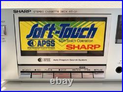 VINTAGE NEW Sharp RT-31 Stereo Cassette Deck Tape Player Recorder VINTAGE NEW Sharp RT-31 Stereo Cassette Deck Tape Player Recorder