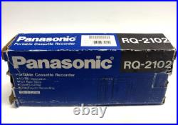 VINTAGE NOS Panasonic RQ-2102 Portable Cassette Recorder