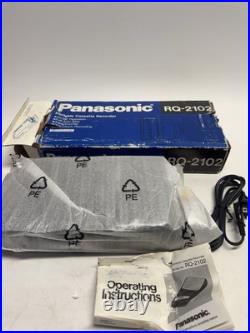 VINTAGE NOS Panasonic RQ-2102 Portable Cassette Recorder