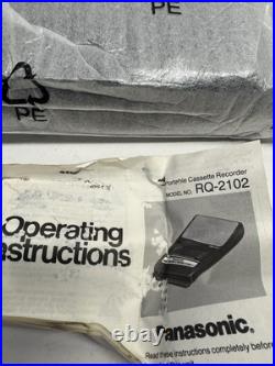 VINTAGE NOS Panasonic RQ-2102 Portable Cassette Recorder