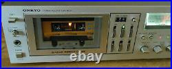 VINTAGE Onkyo TA-2060 3-HEAD Stereo Cassette Player Recorder NICE! CLEAN WORKS
