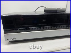 VINTAGE PHILCO VHS VCR MODEL V1320TGY01 with Remote