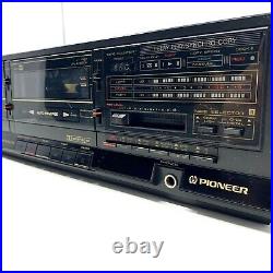 VINTAGE Pioneer CT-1270WR Stereo Double Cassette Tape Deck Player/Recorder EUC