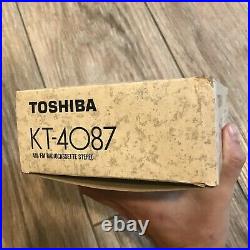 VINTAGE RARE TOSHIBA KT-4087 AM/FM RADIO CASSETTE RECORDER PLAYER withCASE & BOX