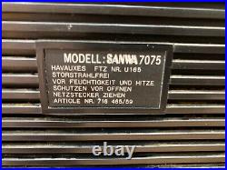 VINTAGE SANWA 7075 RADIO Cassette Recorder GHETTO BLASTER