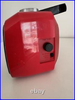 VINTAGE SANYO M W737K RED RADIO BOOMBOX DUAL CASSETTE RECORDER AM/FM Read VINTAGE SANYO M W737K RED RADIO BOOMBOX DUAL CASSETTE RECORDER AM/FM Read