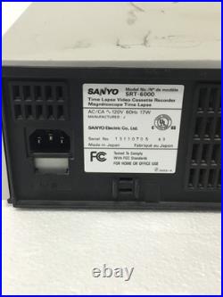 VINTAGE SANYO SRT-6000 Time Lapse Real-Time Video Cassette Recorder VCR WORKING