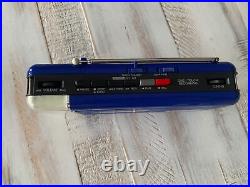VINTAGE SHARP QT-V5 (BL) RADIO CASSETTE RECORDER 80's Blue