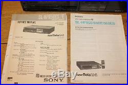 VINTAGE SONY SL-HF950 PAL SUPER BETA HiFi VIDEO CASSETTE RECORDER IN GOOD COND