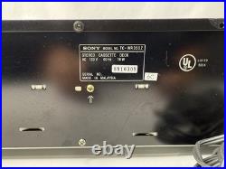 VINTAGE SONY STEREO CASSETTE DECK TC-WR350Z COMPLETE With REMOTE MANUAL BELT KIT