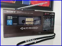 VINTAGE SONY WA-8000/8200 FM/MWithSW 9 Band Stereo Cassette Recorder