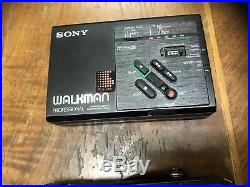 VINTAGE SONY WALKMAN STEREO CASSETTE RECORDER WM-D3 With Case
