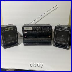 VINTAGE Samsung PD-770 Radio Double Cassette Recorder Stereo VERY CLEAN FOR AGE
