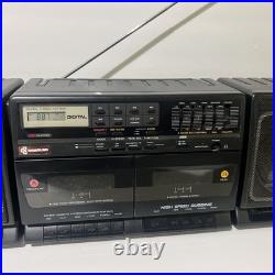 VINTAGE Samsung PD-770 Radio Double Cassette Recorder Stereo VERY CLEAN FOR AGE