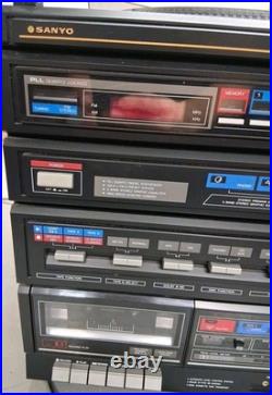VINTAGE Sanyo GXT 255 Stereo Music System FULLY WORKING Tested with ManualClean