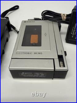 VINTAGE Sanyo NBP-07 Electronica Memo Tape Recorder Powers On- UNTESTED