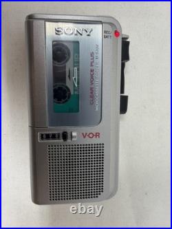 VINTAGE Sony M-570V Handheld Cassette Voice Recorder TESTED WORKS AMAZING