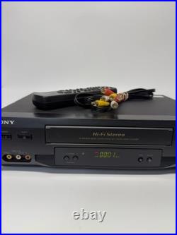 VINTAGE Sony SLV-N51 4-Head Hi-Fi Stereo VCR with Remote VCR
