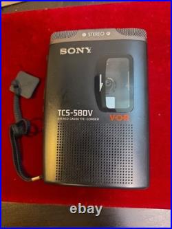 VINTAGE Sony TCS-580V Stereo Cassette Recorder Works Great