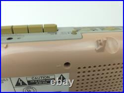 VTG 80s Sharp Radio Cassette QT-50 Beige Stranger Things Tested READ