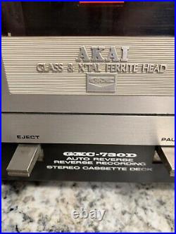 VTG AKAI GXC-730D AUTO REVERSE RECORDING CASSETTE DECK Please Read Discription