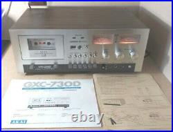VTG AKAI Stereo Cassette Deck Player/Recorder Model GXC-730D withOperators Manual