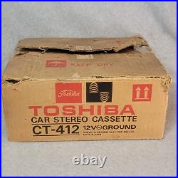 VTG Classic Car Toshiba Cassette Tape Stereo NEW NEVER USED CT-412 Recorder VTG Classic Car Toshiba Cassette Tape Stereo NEW NEVER USED CT-412 Recorder