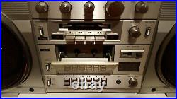 VTG Conion C-100F Stereo Radio Boombox Ghetto Blaster Double Cassette Recorder