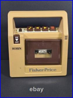 VTG Fisher Price Cassette Tape Recorder 1980s # 826 With 7 Books & 9 Tapes
