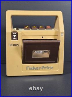 VTG Fisher Price Cassette Tape Recorder 1980s # 826 With 7 Books & 9 Tapes