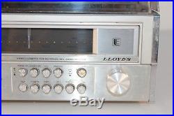 VTG Lloyd's Stereo Receiver, Cassette Recorder, Turntable + Remote Microphone