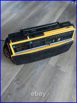 VTG Magnavox D8300 Dual Deck Stereo Radio Cassette Recorder Tested & Works