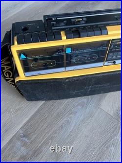VTG Magnavox D8300 Dual Deck Stereo Radio Cassette Recorder Tested & Works