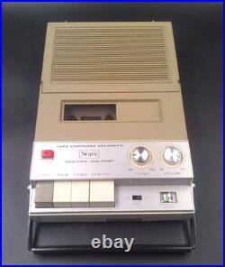 VTG MidCentury MFG in Japan SEARS Portable Cartridge/Cassette Player/Working