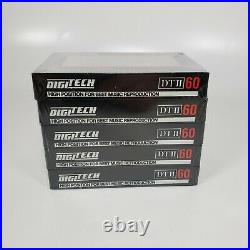 VTG NEW Digitech DT II 60 Minute Super Chrome High Bias Blank Cassette Tapes (5)