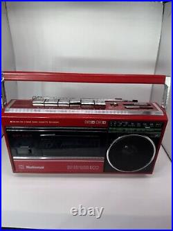 VTG National RX-1822R Radio Cassette Player Red 3 Band Cassette Recorder Tested