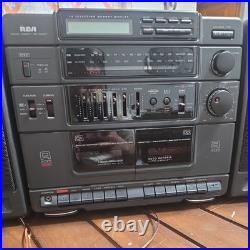 VTG RCA AM/FM Stereo Cassette Tape & CD Player Model RP-7956A BoomboxRead VTG RCA AM/FM Stereo Cassette Tape & CD Player Model RP-7956A BoomboxRead