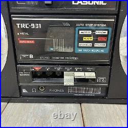 VTG Rare Lasonic boombox trc-931 AM FM cassette Recorder As Is