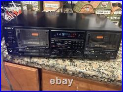 VTG SONY TC-WR950 Double Cassette Tape Deck Player Recorder Stereo japan VIDEO